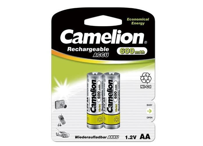 Акумулятор CAMELION R6-2BL 600 mAh Ni-Cd