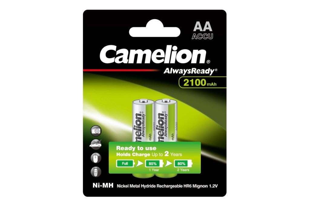 Акумулятор CAMELION R6-2BL AlwaysReady 2100 mAh Ni-MH