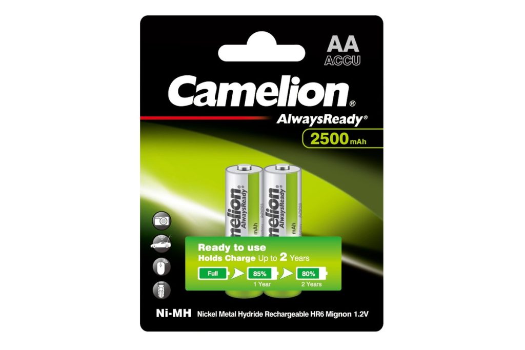 Акумулятор CAMELION R6-2BL AlwaysReady 2500 mAh Ni-MH