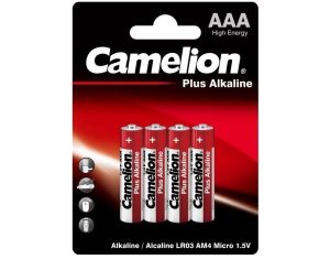 Батарейка CAMELION LR03-BP4 Plus Alkaline 1×4шт