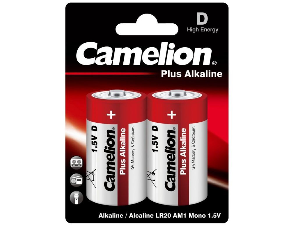Battery CAMELION LR20-BP2 Plus Alkaline 1×2 pcs