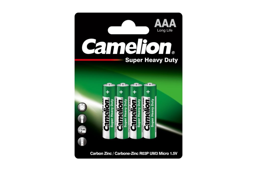Battery CAMELION R03P-BP4G Green 1×4 pcs