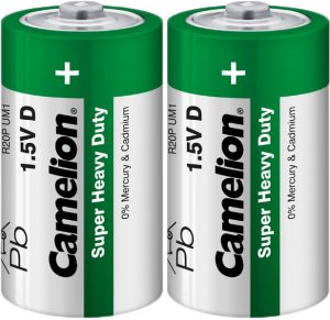 Батарейка CAMELION R20P-SP2G Green Shrink 1х2 шт