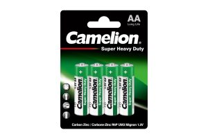 Батарейка CAMELION R6P-BP4G Green 1×4 шт