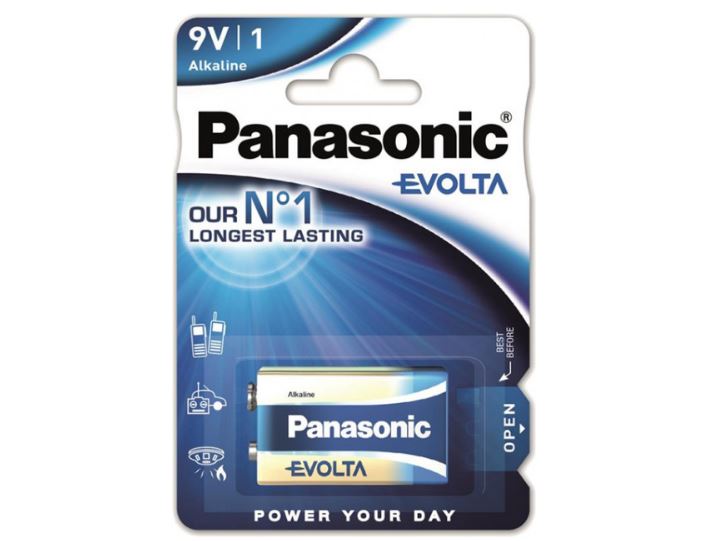 Battery PANASONIC 6LR61 Evolta 1×2 pcs. (6LR61EGE/1BP)
