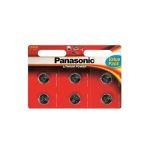 Battery PANASONIC CR-2032 Lithium, 3V, 1×6 pcs (CR-2032EL/6B)