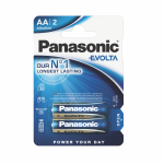 Батарейка Panasonic Evolta AA BLI 1*2 шт Alkaline