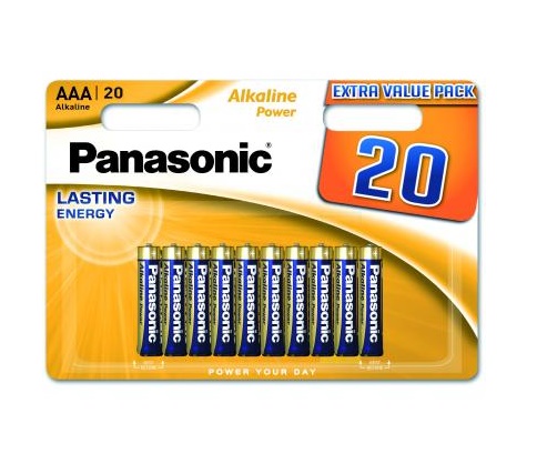 Батарейка PANASONIC LR03 Alkaline Power 1×20 шт. (LR03REB/20BW)