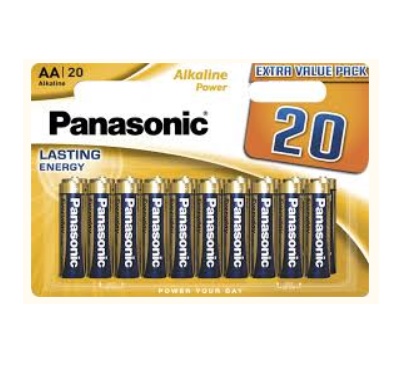 Battery PANASONIC LR06 Alkaline Power 1×20 pcs. (LR6REB/20BW)