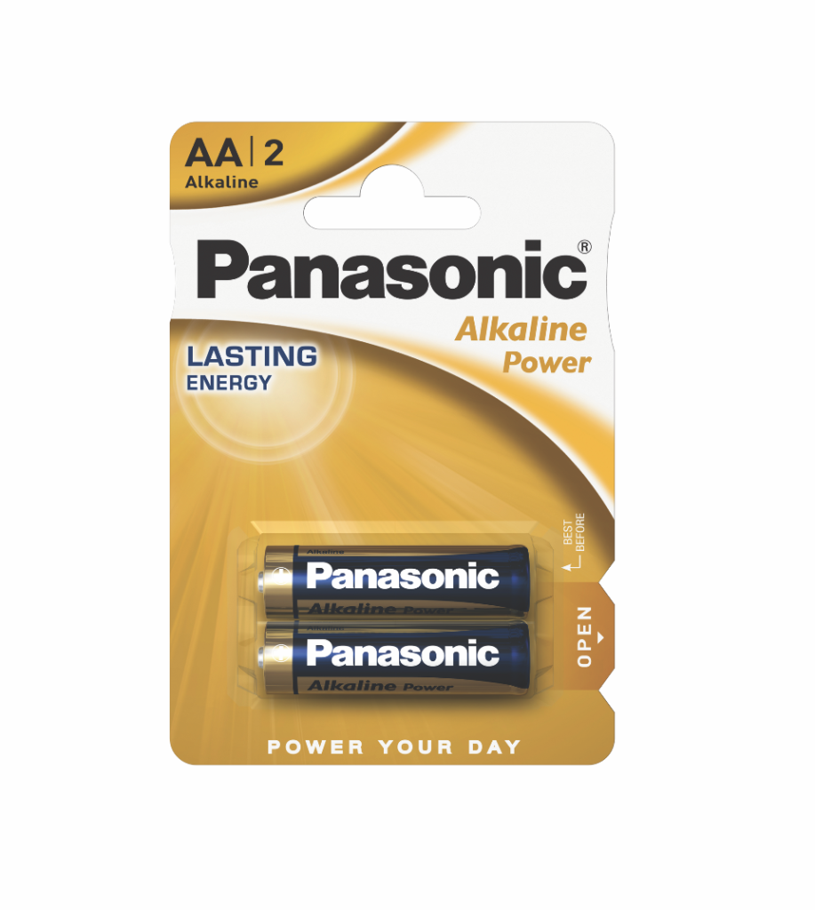 Battery Panasonic LR06 Alkaline Power AA 1*2pcs (LR6REB/2BP)
