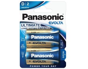 Батарейка PANASONIC LR20 Evolta 1×2 шт. (LR20EGE/2BP)