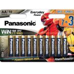 Батарейка PANASONIC LR6 Everyday Power Rangers 1х(7 3) шт (LR6REE/10B3FPR)