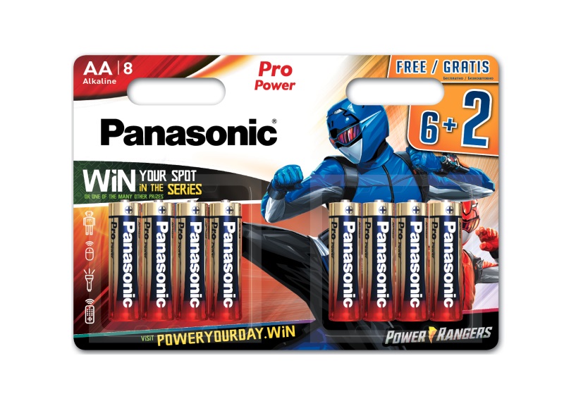 Батарейка PANASONIC LR6 Pro Power  Rangers 1х(6 2) шт