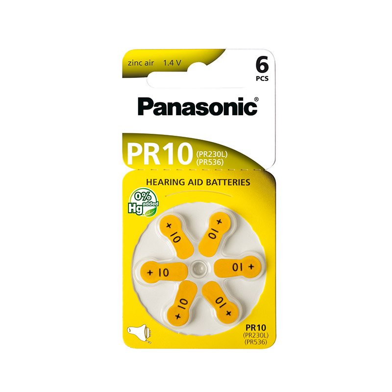 Battery PANASONIC Zinc Air (PR-230/6LB)