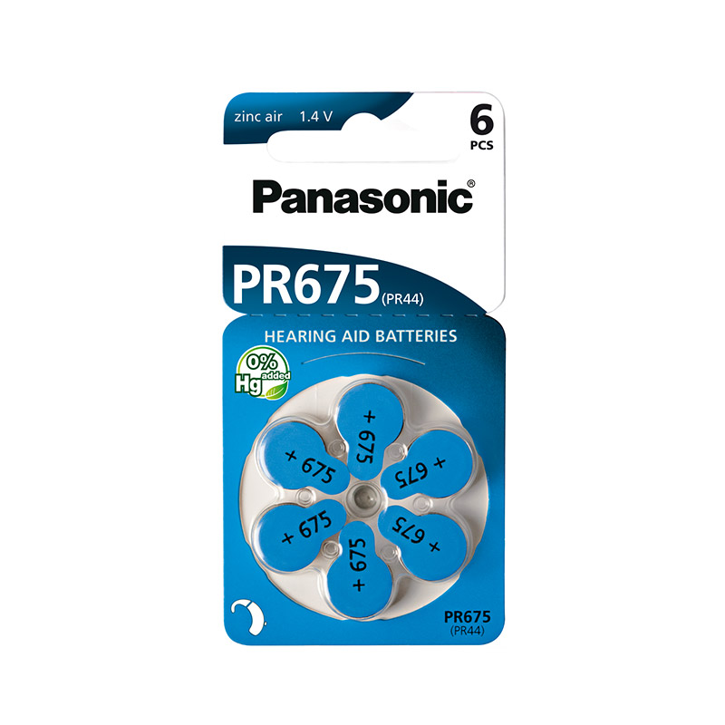 Battery PANASONIC Zinc Air (PR-675H/6LB)