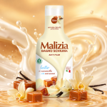 Гель-піна для ванни та душу MILK & CARAMEL ТМ MALIZIA  1л